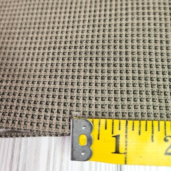 Vintage Pierre Cardin Checkered Notched Lapel Blazer in Sage and Tan Size 44L - Picture 16 of 16